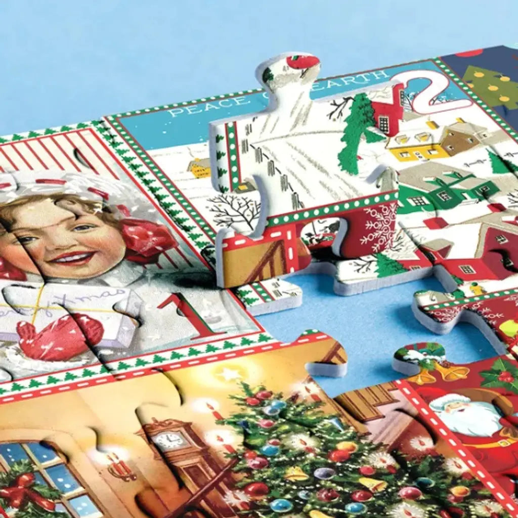 Merry Jigsaw Advent Calendar Puzzle - Epic Deals USA