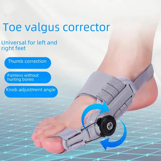 Upgraded Adjustable Bunion Corrector with ergonomic thumb separator and adjustable fit in three color options