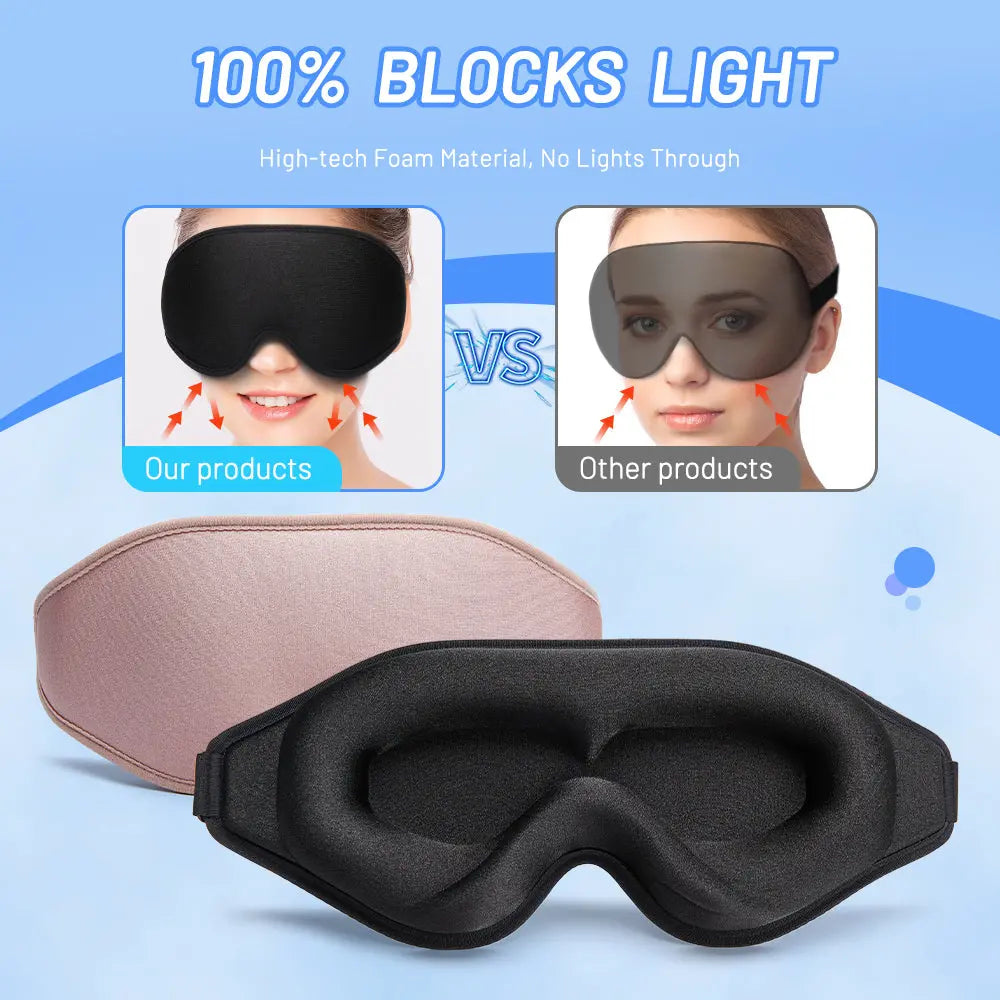 3D Natural Memory Foam Sleep Mask for Comfort - Epic Deals USA