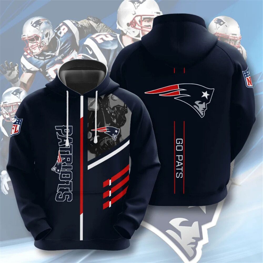 Men's NFL 3D Digital Print Hoodie - Loose Fit - Epic Deals USA