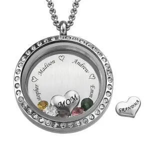 Personalized Silver Plated Heart Necklace with Name Epic Deals USA