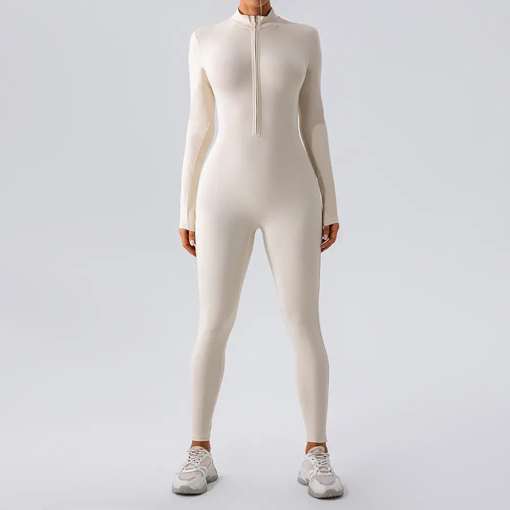 Fleece-Lined Yoga Jumpsuit - Epic Deals USA