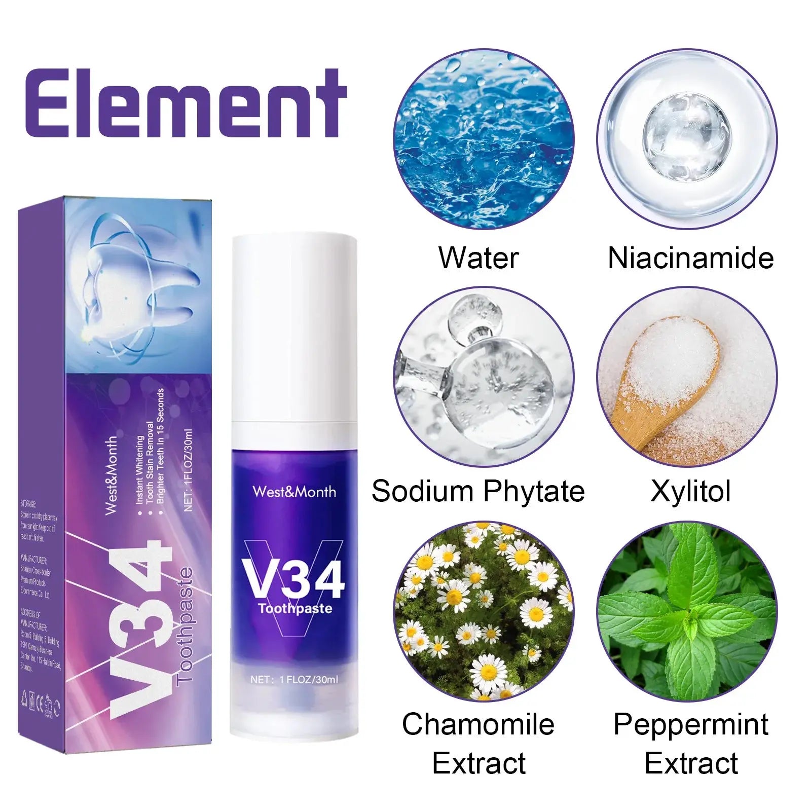 V34 Tooth Cleaning Mousse - Epic Deals USA