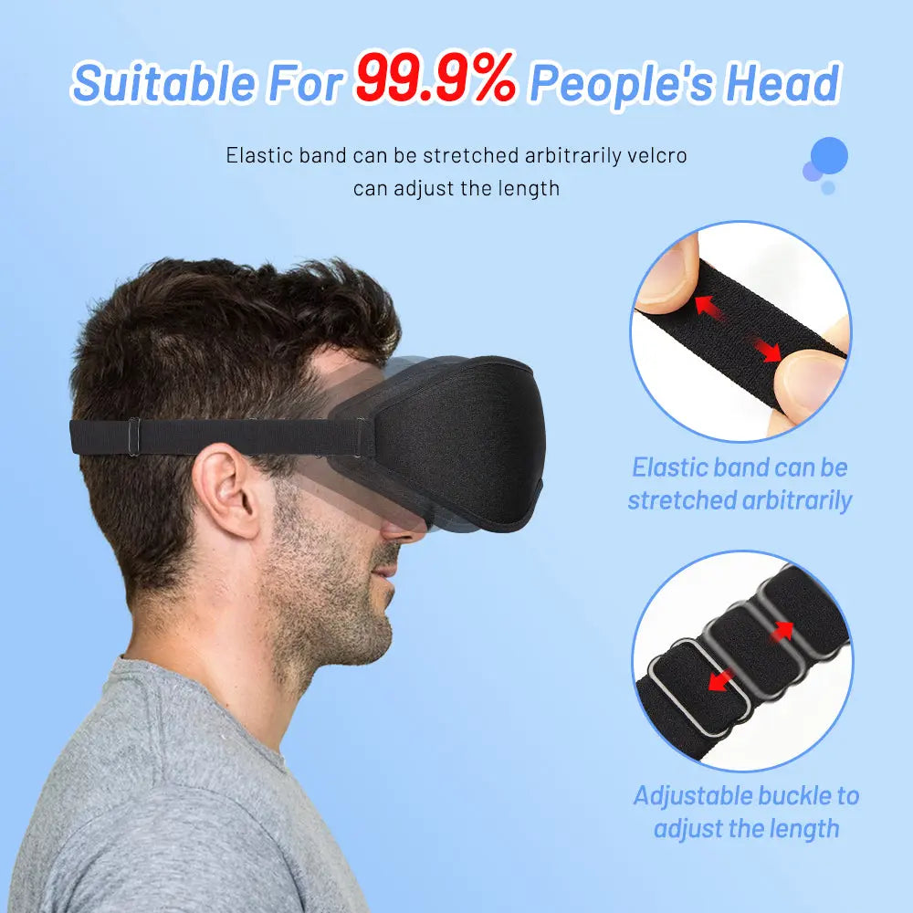 3D Natural Memory Foam Sleep Mask for Comfort - Epic Deals USA