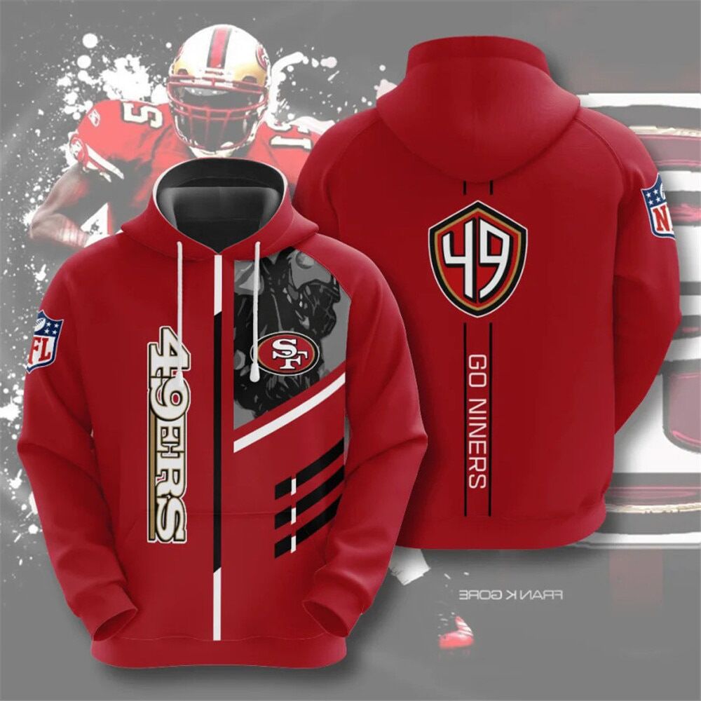 Men's NFL 3D Digital Print Hoodie - Loose Fit - Epic Deals USA