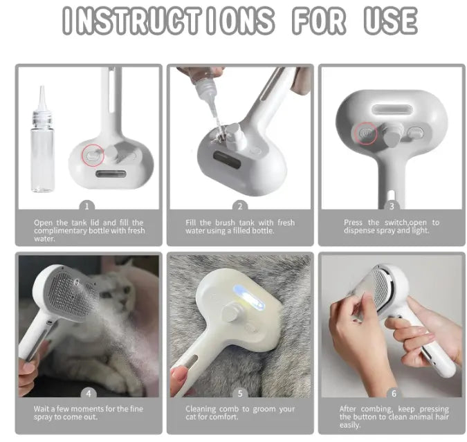 Pet Hair Spray Brush - Epic Deals USA