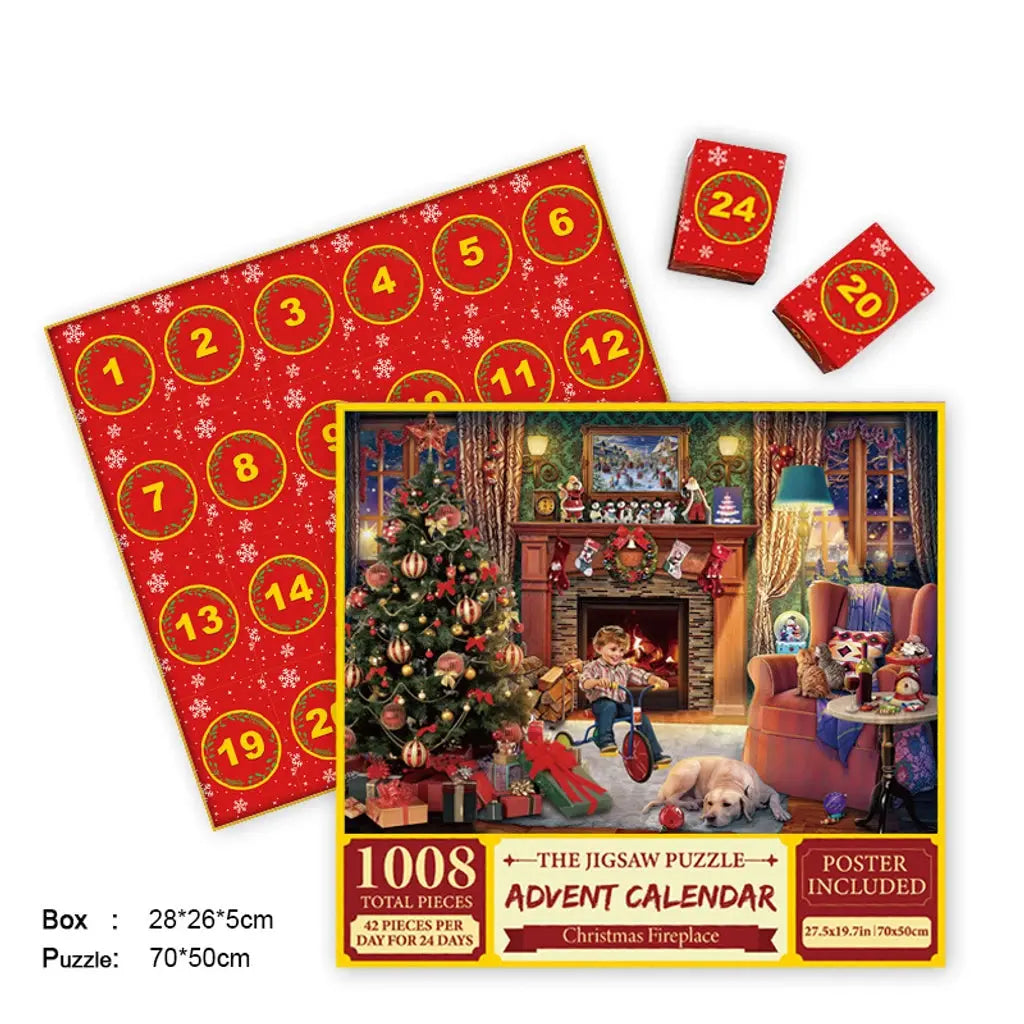 Merry Jigsaw Advent Calendar Puzzle - Epic Deals USA