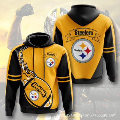 3D Digital Print NFL Hoodie for Men - Autumn/Winter