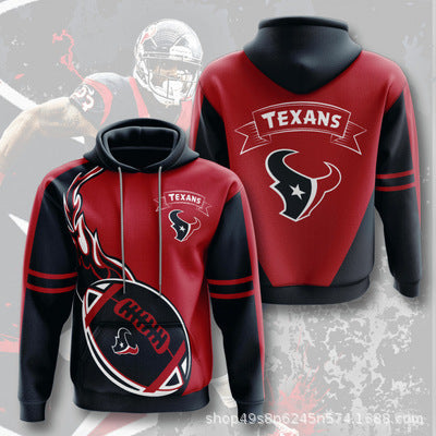 3D Digital Print NFL Hoodie for Men - Autumn/Winter
