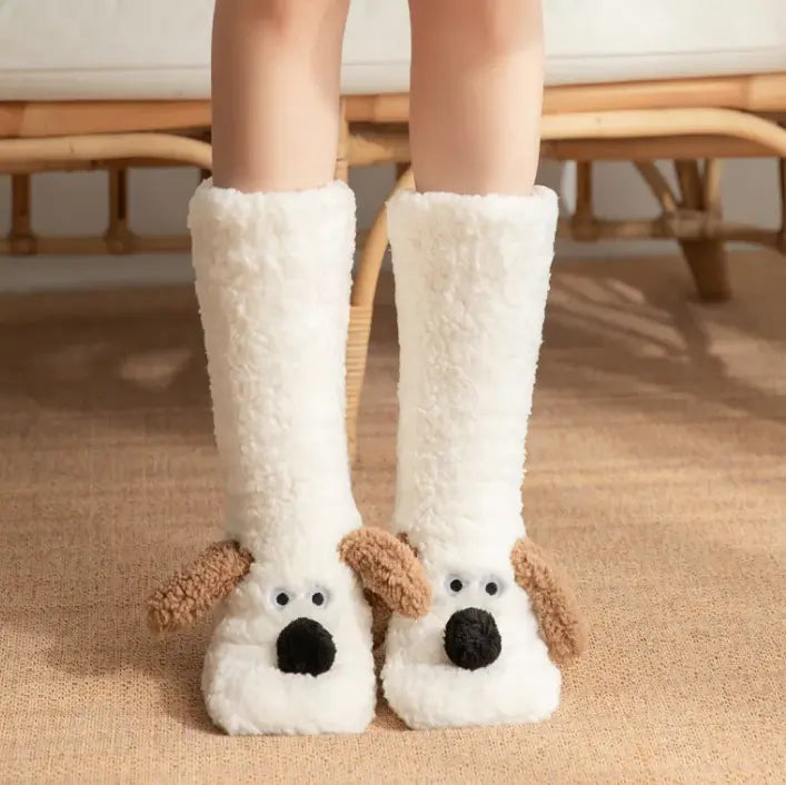 Women’s Plush Dog Socks - Epic Deals USA