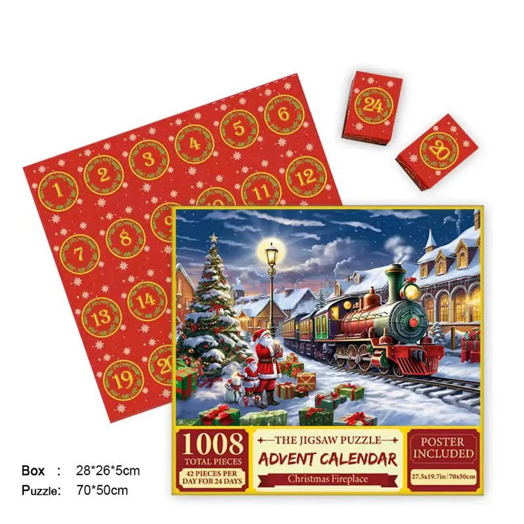 Merry Jigsaw Advent Calendar Puzzle - Epic Deals USA