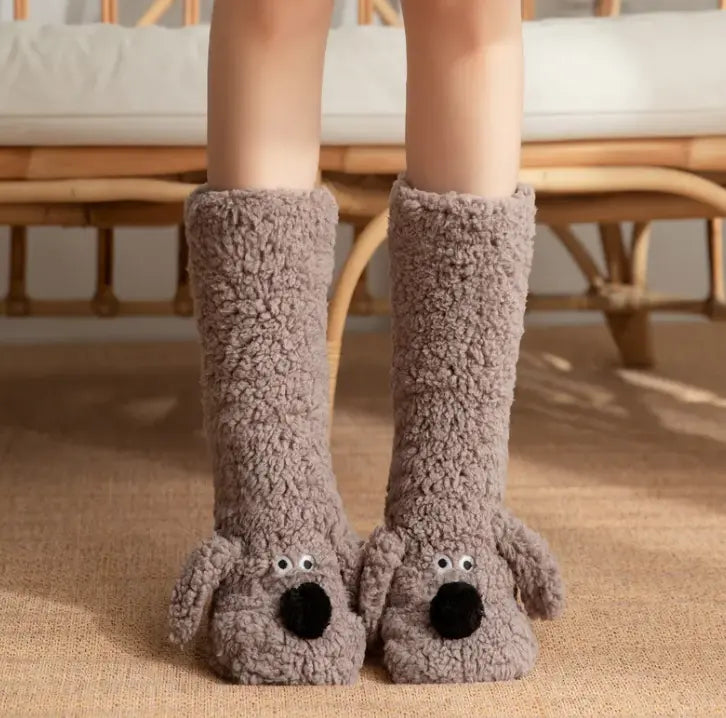 Women’s Plush Dog Socks - Epic Deals USA