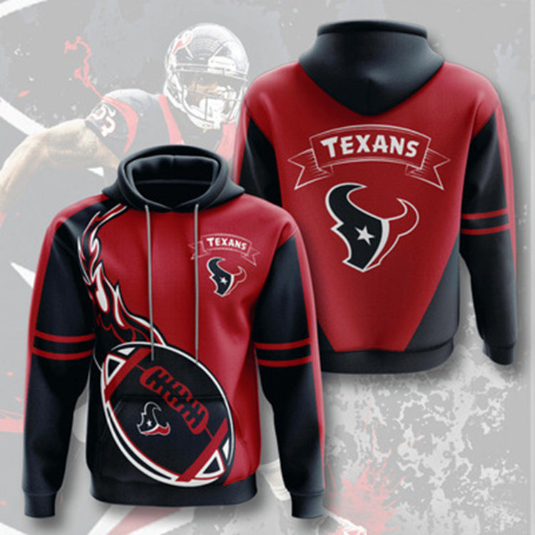 3D Digital Print NFL Hoodie for Men - Autumn/Winter