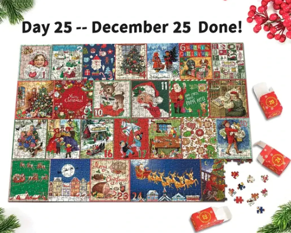 Merry Jigsaw Advent Calendar Puzzle - Epic Deals USA