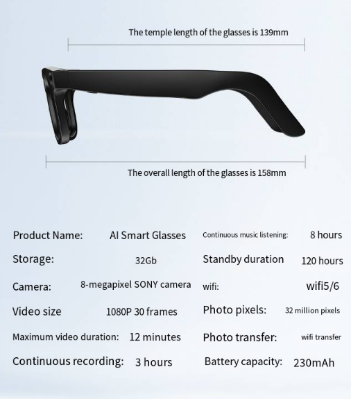 AI Camera Smart Glasses - Epic Deals USA