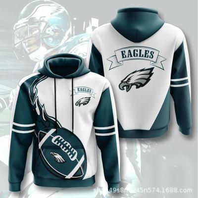 3D Digital Print NFL Hoodie for Men - Autumn/Winter