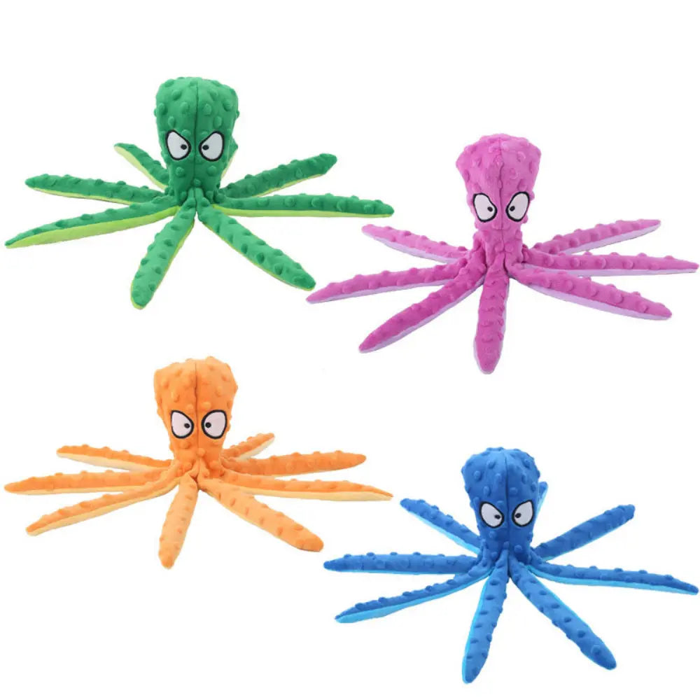 Interactive Bite-resistant Plush Octopus Pet Toy - Epic Deals USA