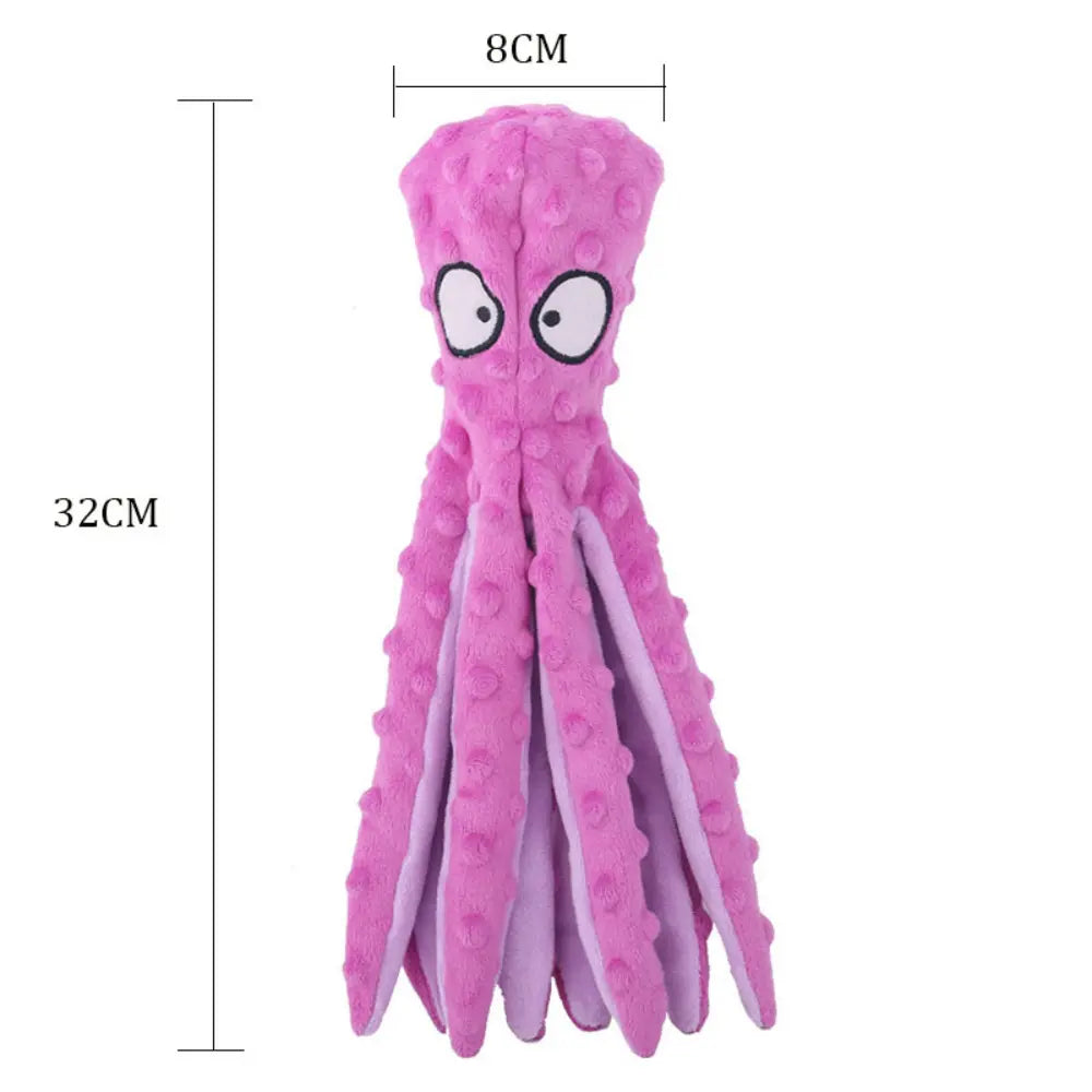 Interactive Bite-resistant Plush Octopus Pet Toy - Epic Deals USA
