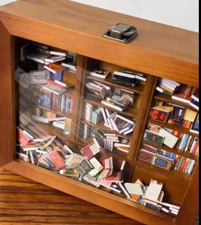 Anxiety Bookshelf with curated self-help books for managing anxiety and mental well-being