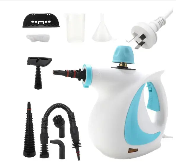 High-pressure steam cleaner for chemical-free deep cleaning and sanitizing with global plug options
