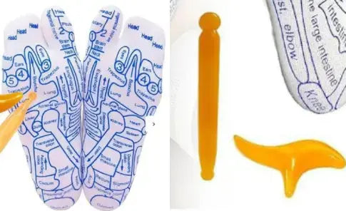 Reflexology socks with built-in massage tool for foot therapy and relaxation