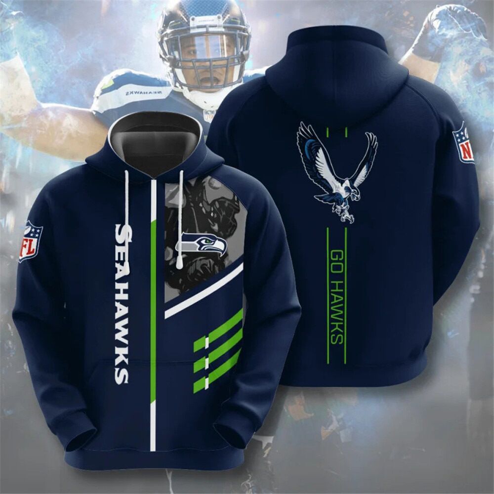 Men's NFL 3D Digital Print Hoodie - Loose Fit - Epic Deals USA