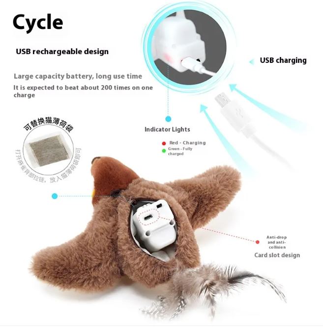 Flapping Bird Cat  Toy - Epic Deals USA
