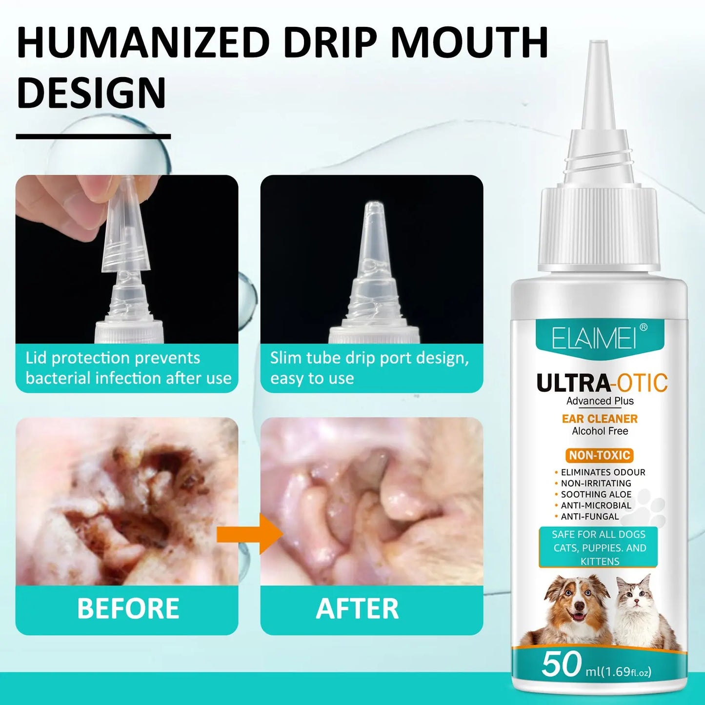 Pet Ear Cleaner 50ml - Epic Deals USA