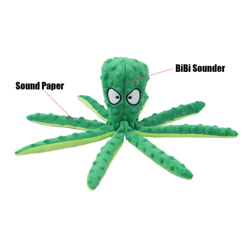 Interactive Bite-resistant Plush Octopus Pet Toy - Epic Deals USA