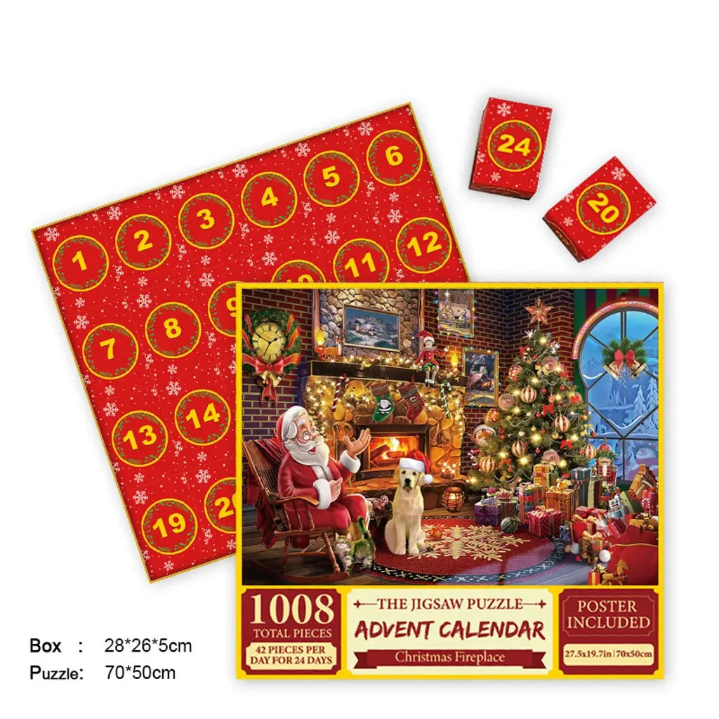 Merry Jigsaw Advent Calendar Puzzle - Epic Deals USA