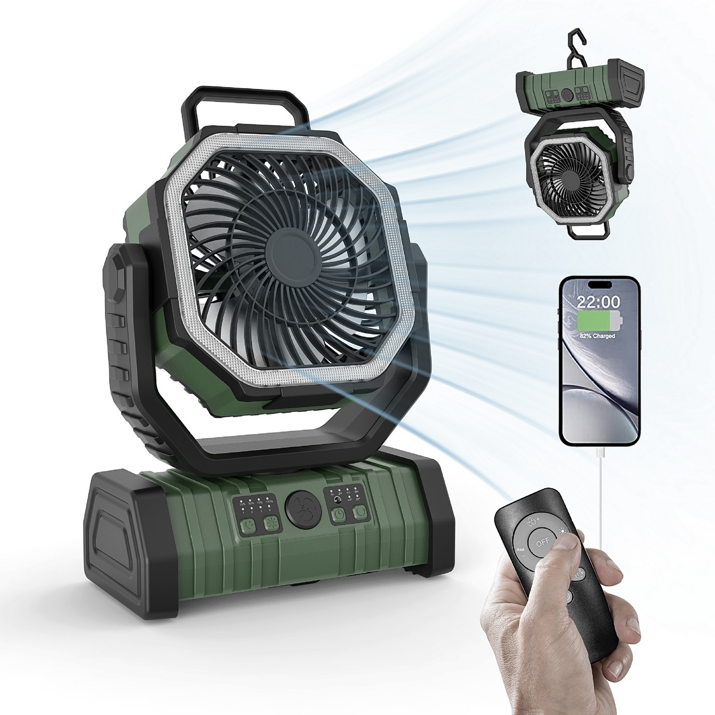Outdoor Household Power Bank LED Light Camping Fan - Epic Deals USA