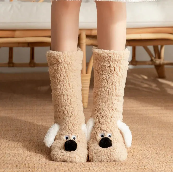 Women’s Plush Dog Socks - Epic Deals USA
