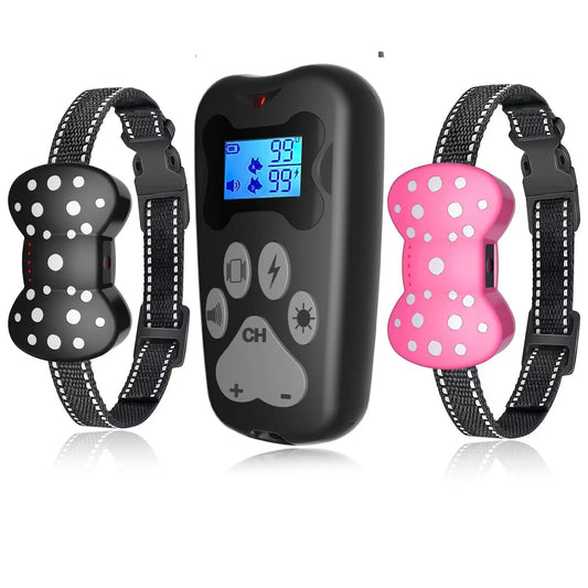Shock Collar for 2 Dogs Rechargeable Electric Dog Training Collar 3000Ft Remote Range Dog Training Collar with Beep Vibration and Shock for Small Medium Large Dogs Epic Deals USA