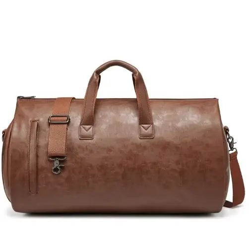 Waterproof Leather Duffle Bag With Adjustable Strap - Epic Deals USA