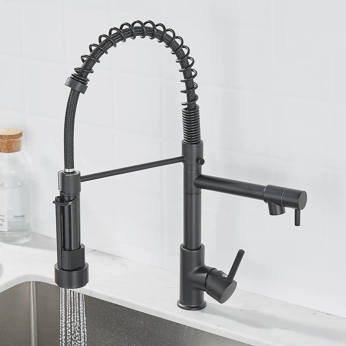 Brushed Nickel Dual-Function Kitchen Faucet Epic Deals USA