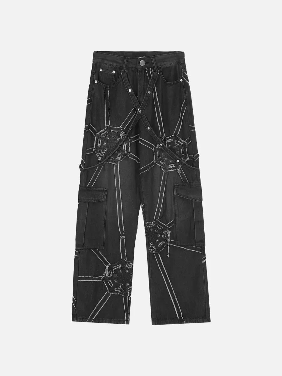 Spider Denim Pants - Epic Deals USA