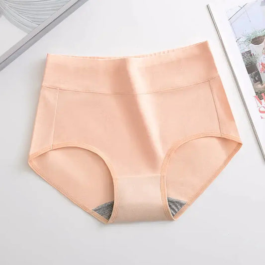 Plus size hip-lifting underwear high-waisted briefs in multiple colors for autumn and winter comfort