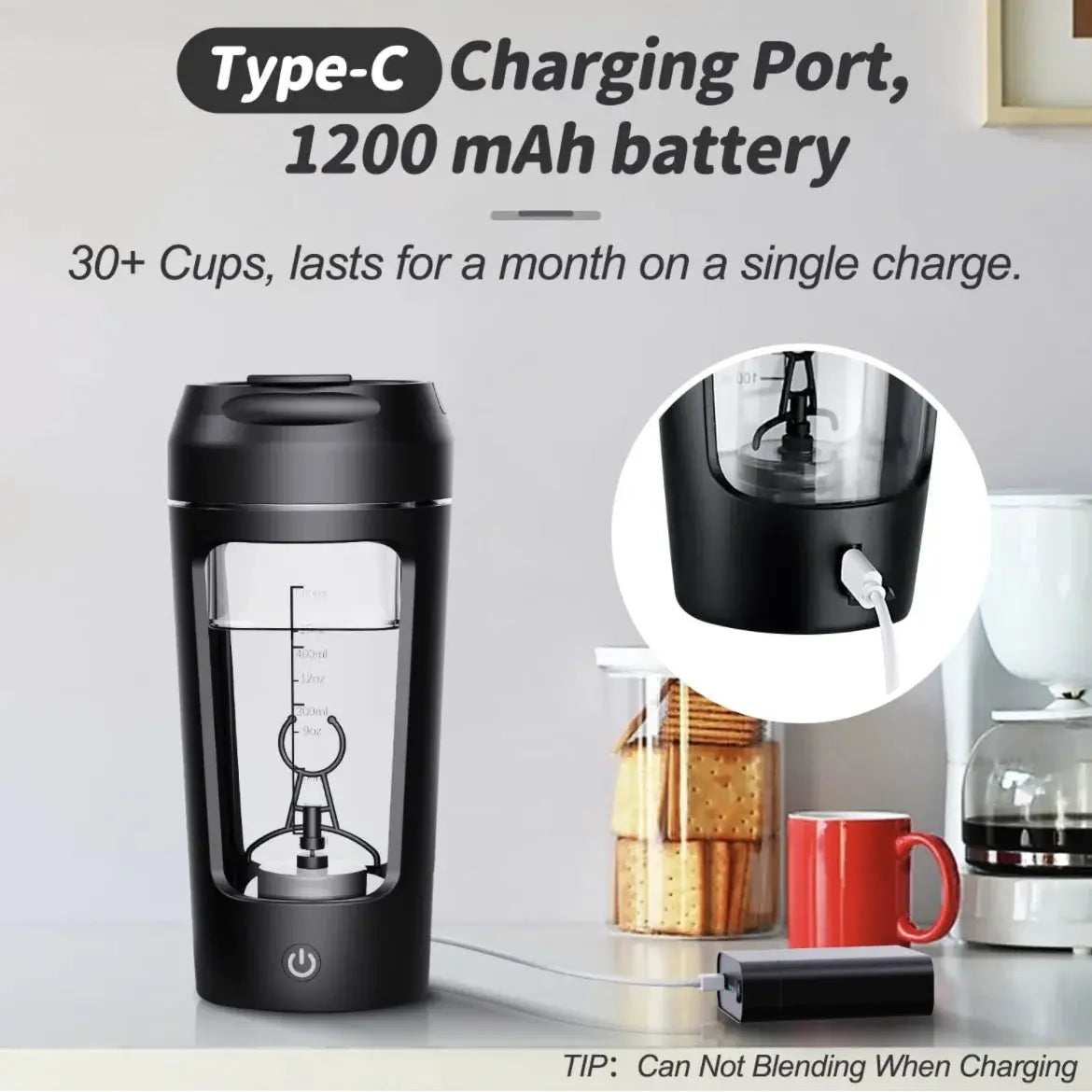 Electric Portable Whey Protein Shaker Bottle - Epic Deals USA