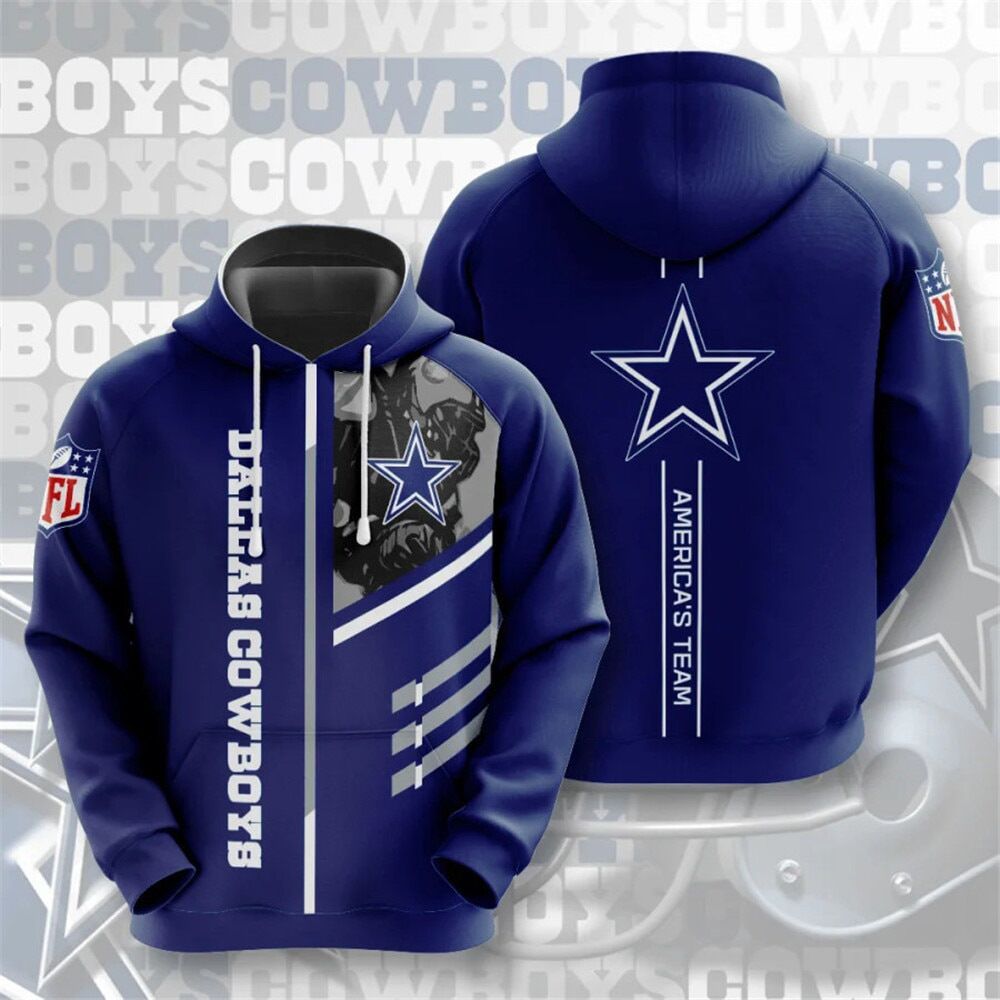 Men's NFL 3D Digital Print Hoodie - Loose Fit - Epic Deals USA