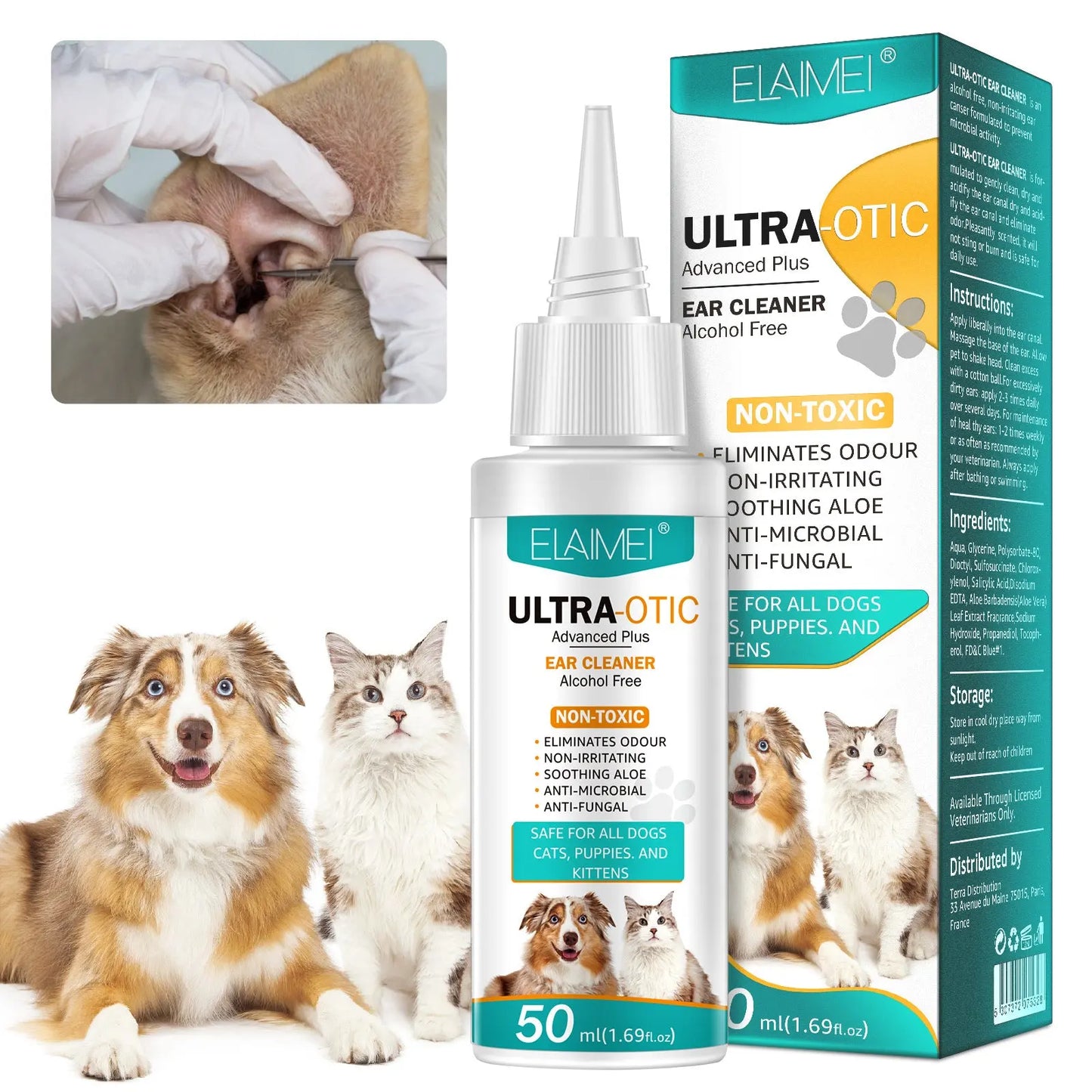 Pet Ear Cleaner 50ml - Epic Deals USA