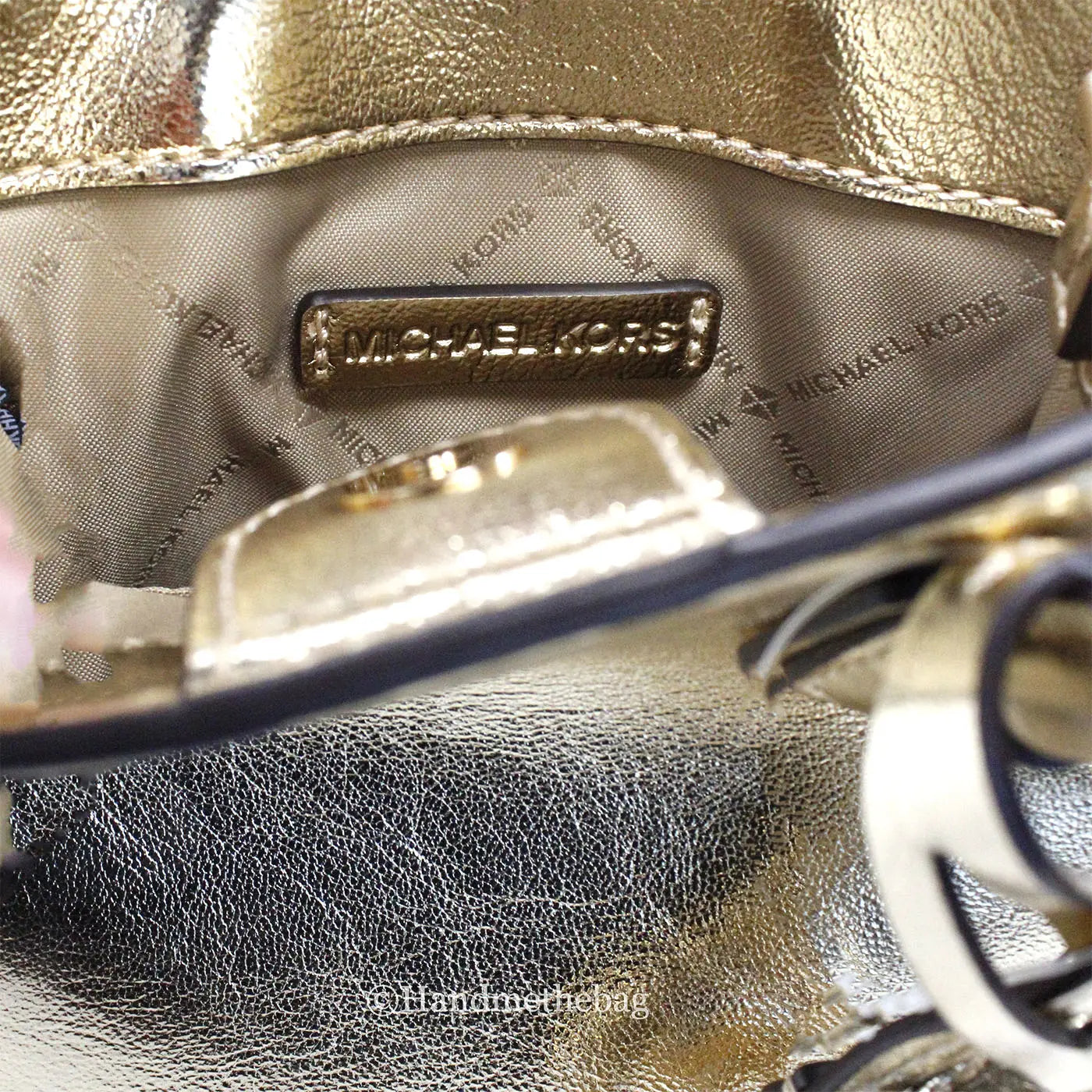 Michael Kors Mercer XS Pale Gold North South Crossbody Bag - Epic Deals USA