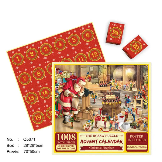 Merry Jigsaw Advent Calendar Puzzle - Epic Deals USA