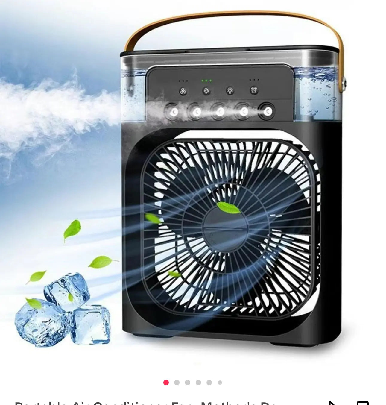Portable 3-in-1 Air Cooler Fan – Mini AC for Room, Office & Car | Fast Cooling + Humidifier | Ships from USA 🇺🇸 | TikTok & Amazon Hot Seller! - Epic Deals USA