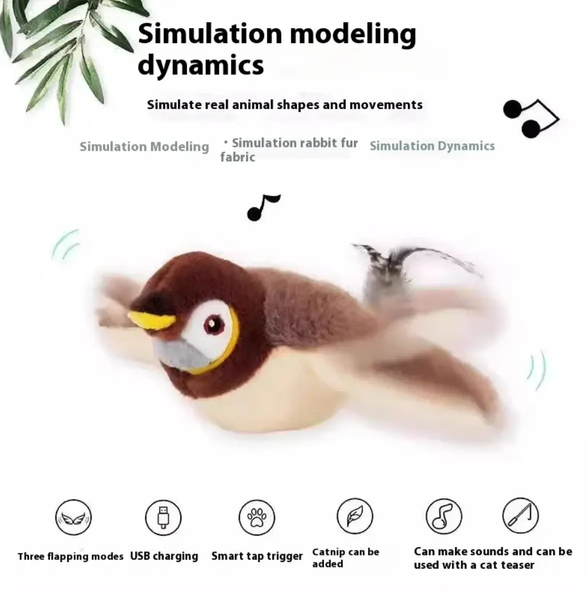 Plush Bird Pet Toy - Epic Deals USA