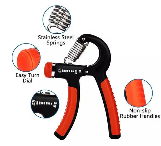 PowerGrip Strength Trainer with adjustable resistance and ergonomic handles for grip strength enhancement